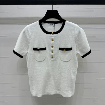 CELINE SHORT SLEEVE SWEATER 269457