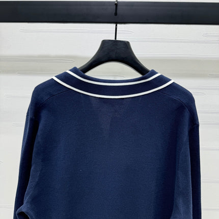 GUCCI V-NECK LONG-SLEEVE KNIT SWEATER 274823