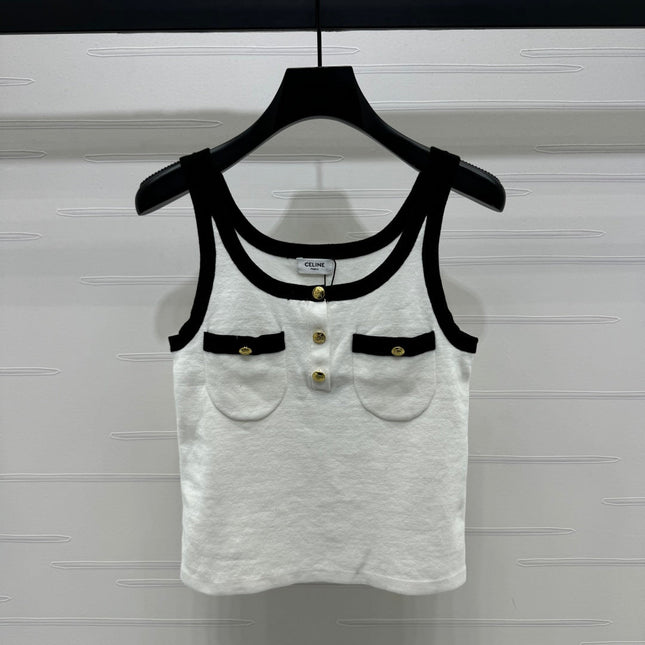 CELINE KNIT SPAGHETTI STRAP TOP 269456