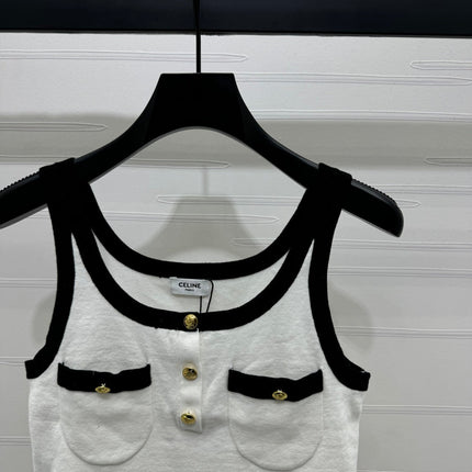 CELINE KNIT SPAGHETTI STRAP TOP 269456