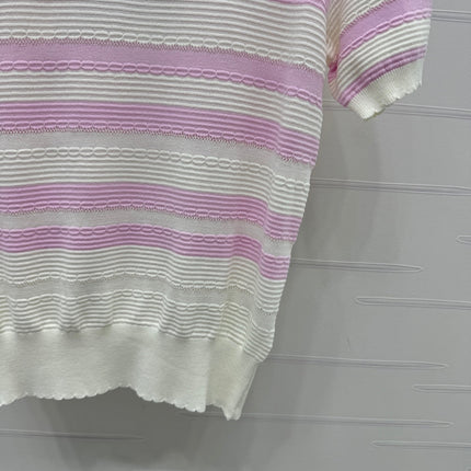 CHANEL SHORT-SLEEVE KNIT TOP 269464