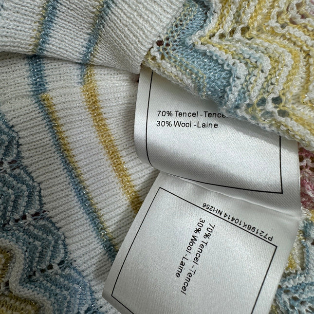 Chanel 25 Multicolor Striped Knitted Tank Top