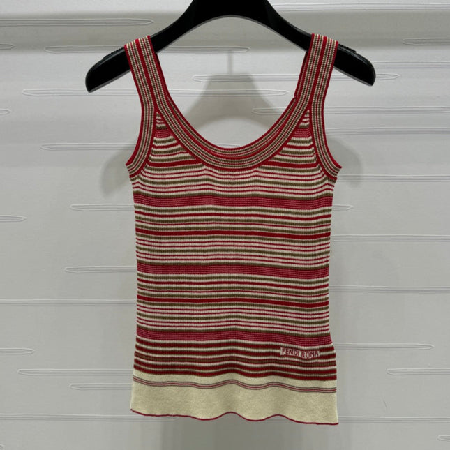 Fendi 25 Striped Top Silk