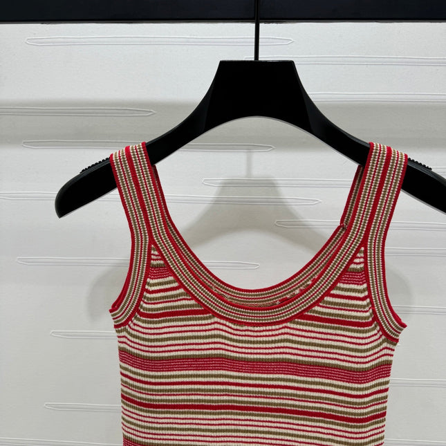 Fendi 25 Striped Top Silk