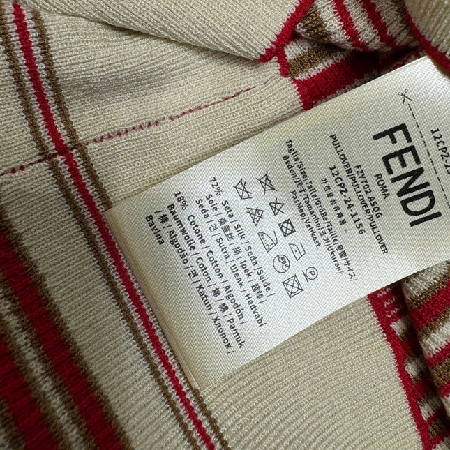 Fendi 25 Striped Top Silk