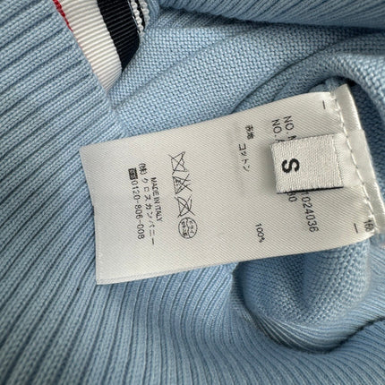 THOM SHORT-SLEEVE KNIT SWEATER WITH EMBROIDERED DOG MOTIF 274849