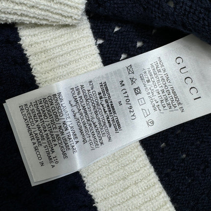 GUCCI SHORT-SLEEVE KNIT CARDIGAN 273214