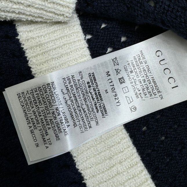 GUCCI SHORT-SLEEVE KNIT CARDIGAN 273214