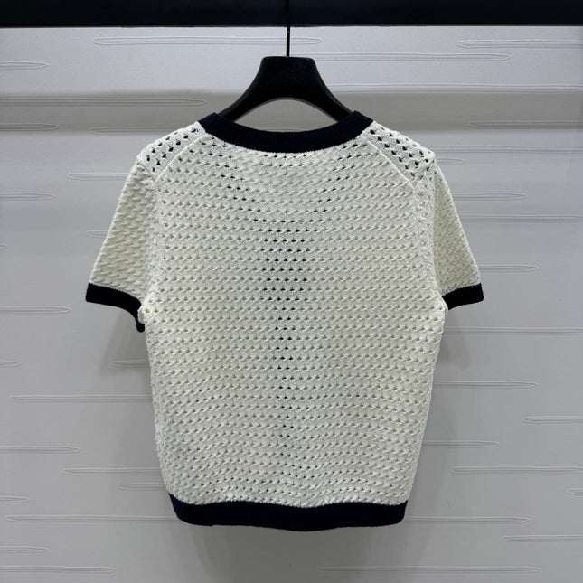 GUCCI SHORT-SLEEVE KNIT CARDIGAN 273215