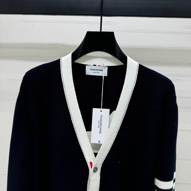 THOM 25S V-NECK KNIT CARDIGAN 264212