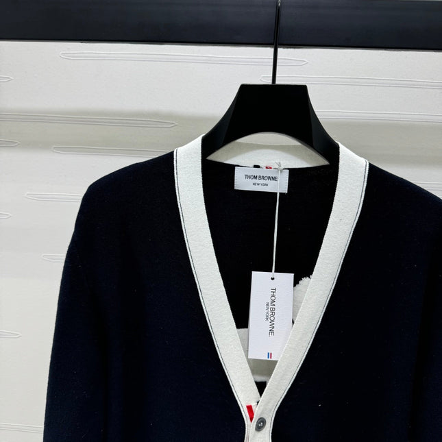 THOM 25S V-NECK KNIT CARDIGAN 264212