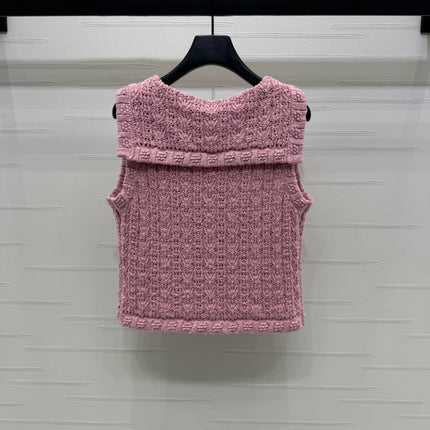 CHANEL 25S CROCHET SLEEVELESS VEST 264180