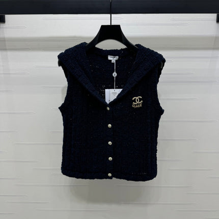 CHANEL 25S CROCHET SLEEVELESS VEST 264179