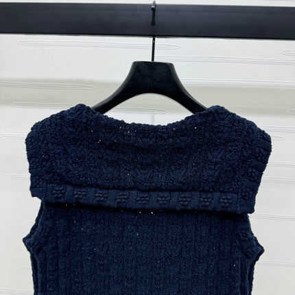 CHANEL 25S CROCHET SLEEVELESS VEST 264179