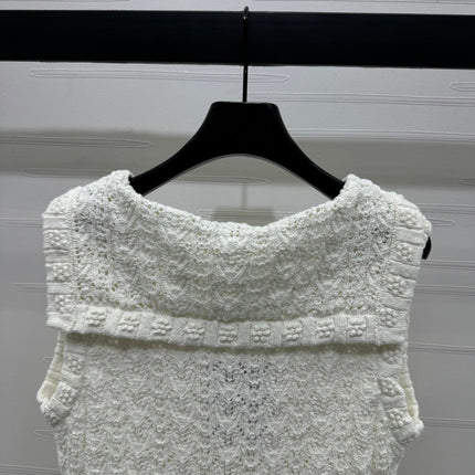 CHANEL 25S CROCHET SLEEVELESS VEST 264178