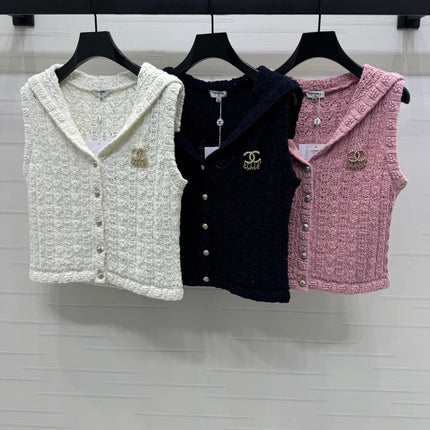 CHANEL 25S CROCHET SLEEVELESS VEST 264178