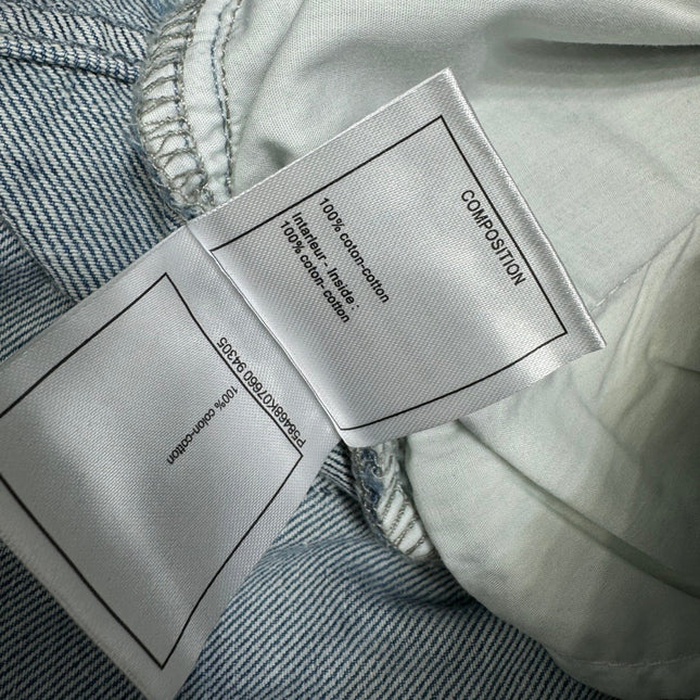 CHANEL 25S HIGH WAISTED DENIM PANTS 264194