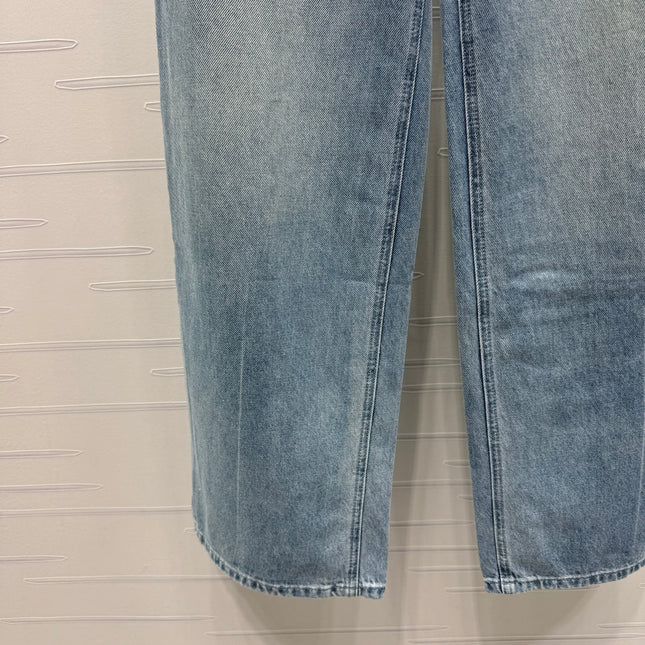 CHANEL 25S HIGH WAISTED DENIM PANTS 264194
