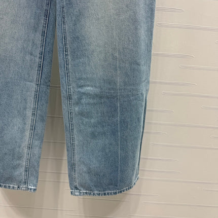 CHANEL 25S HIGH WAISTED DENIM PANTS 264194