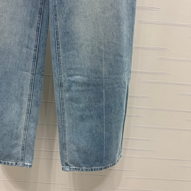 CHANEL 25S HIGH WAISTED DENIM PANTS 264194
