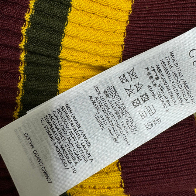 GUCCI 25S SHORT SLEEVE STRIPED POLO SHIRT 264081