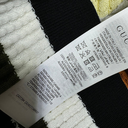 GUCCI 25S SHORT SLEEVE STRIPED POLO SHIRT 264080