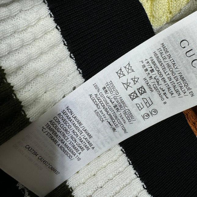 GUCCI 25S SHORT SLEEVE STRIPED POLO SHIRT 264080