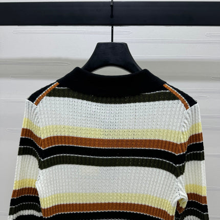 GUCCI 25S SHORT SLEEVE STRIPED POLO SHIRT 264080