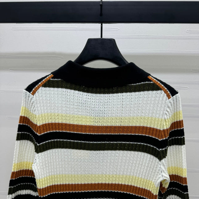 GUCCI 25S SHORT SLEEVE STRIPED POLO SHIRT 264080