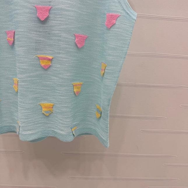 CHANEL 25S PATCHWORK TANK TOP 264144