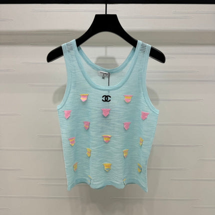CHANEL 25S PATCHWORK TANK TOP 264144