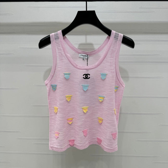 CHANEL 25S PATCHWORK TANK TOP 264143