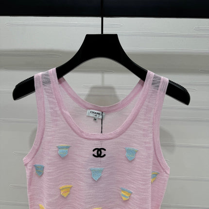 CHANEL 25S PATCHWORK TANK TOP 264143