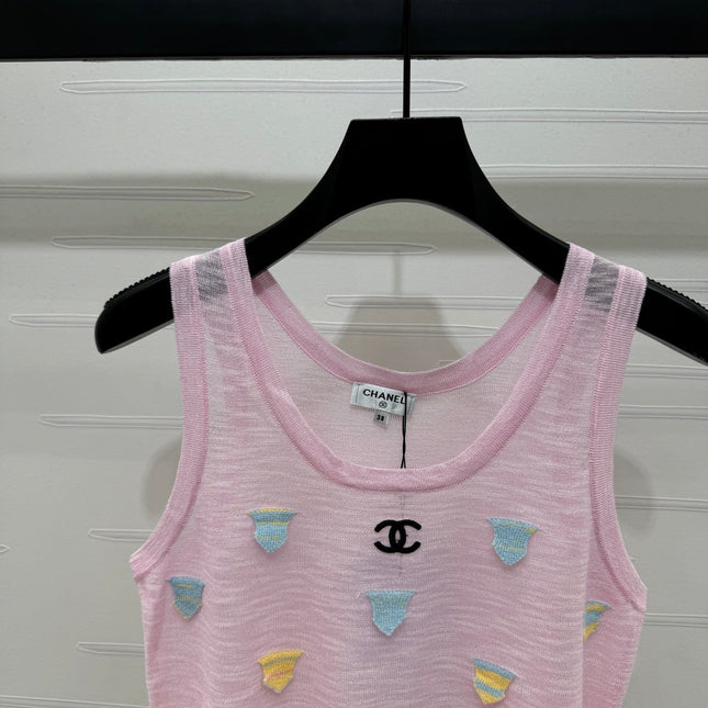 CHANEL 25S PATCHWORK TANK TOP 264143