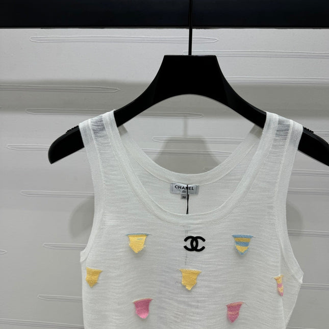 CHANEL 25S PATCHWORK TANK TOP 264142