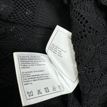 CHANEL 25S HOLLOW KNIT SHORT SLEEVE TOP 264151