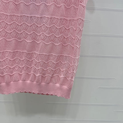 CHANEL 25S HOLLOW KNIT VEST 264158