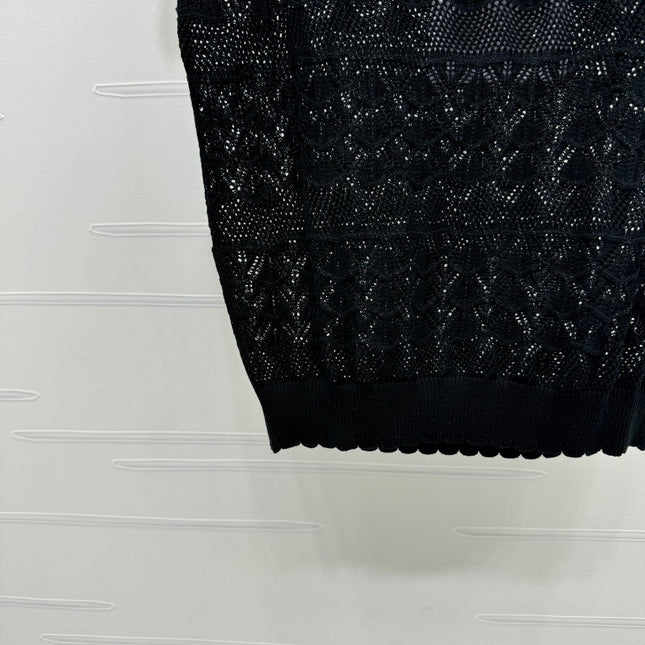 CHANEL 25S HOLLOW KNIT VEST 264156