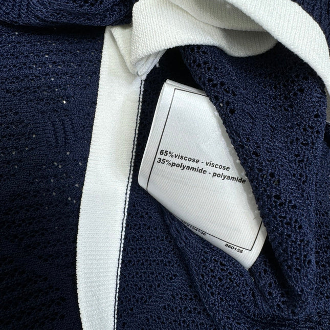 CHANEL 25S DIAMOND HOLLOW KNIT VEST 264031