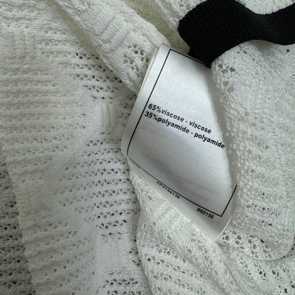 CHANEL 25S DIAMOND HOLLOW KNIT VEST 264033