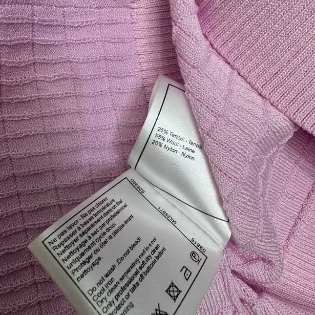 CHANEL 25S DOUBLE C LOGO KNIT COLLAR VEST 264071