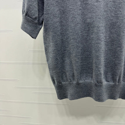 BURBERRY SHORT-SLEEVE KNITTED POLO SHIRT 274846