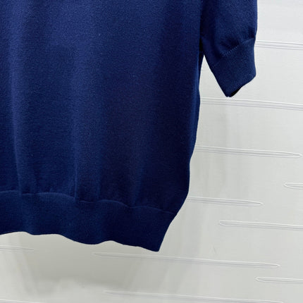 BURBERRY SHORT-SLEEVE KNITTED POLO SHIRT 274845