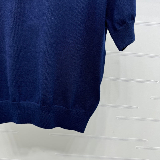 BURBERRY SHORT-SLEEVE KNITTED POLO SHIRT 274845