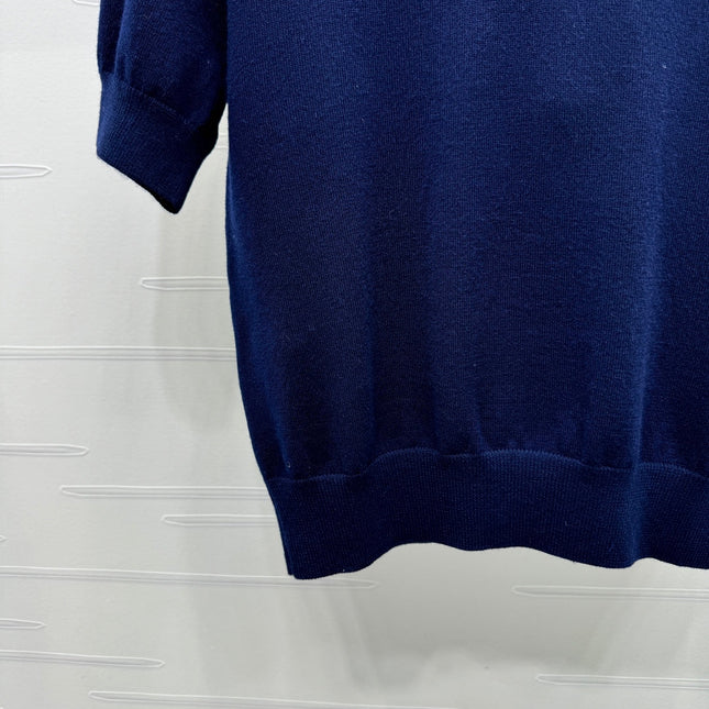 BURBERRY SHORT-SLEEVE KNITTED POLO SHIRT 274845