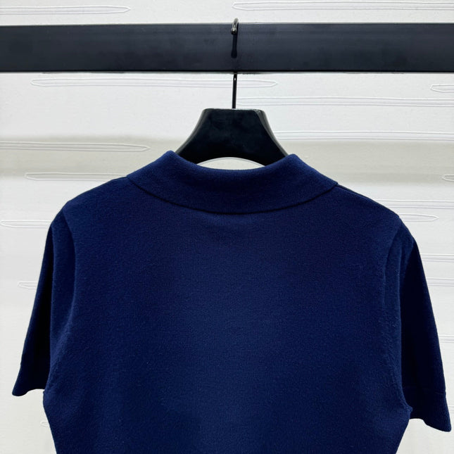 BURBERRY SHORT-SLEEVE KNITTED POLO SHIRT 274845