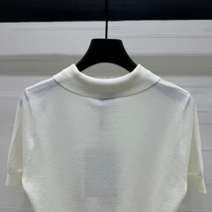 BURBERRY SHORT-SLEEVE KNITTED POLO SHIRT 274844