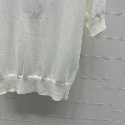 BURBERRY SHORT-SLEEVE KNITTED POLO SHIRT 274844