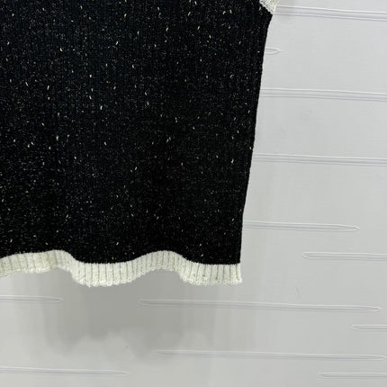 CHANEL ROUND-NECK SEQUIN KNIT VEST 274865