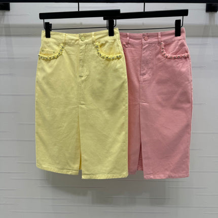 GUCCI SLIT DENIM SKIRT 269444